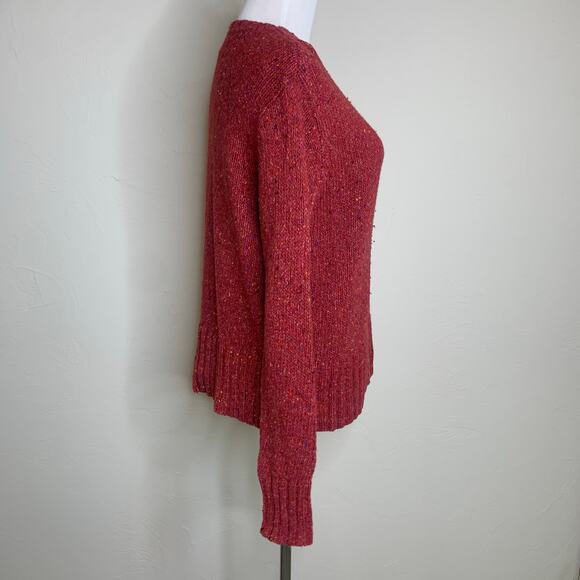 Tommy Hilfiger V Neck Brick Red Sweater Sz Small - Picture 4 of 10